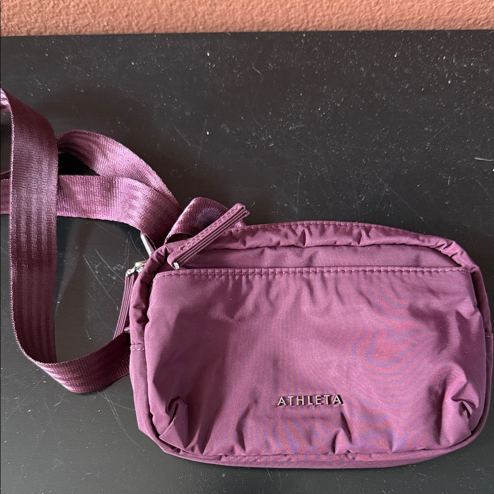 Athleta Dark Plum Crossbody Bag